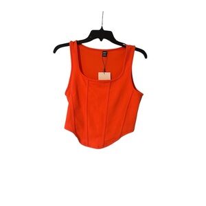Shein Orange Sleeveless Top size Large